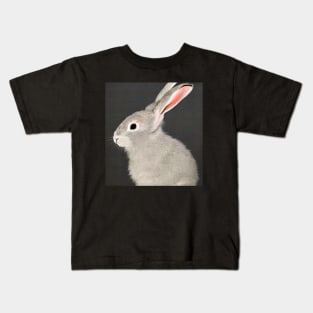 Cute grey rabbit bunny Hare Kids T-Shirt